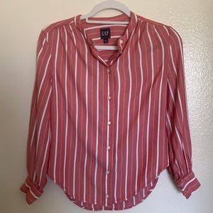 Gap Striped Long Sleeve Blouse